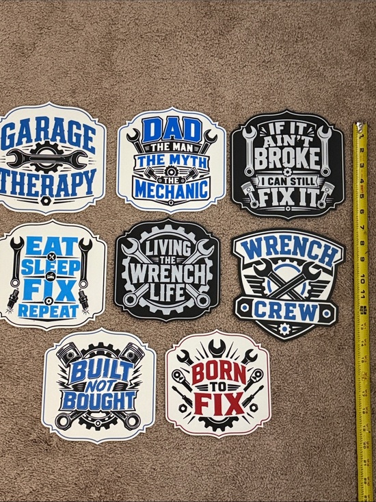 Other - Lot of 8 Garage sign decor